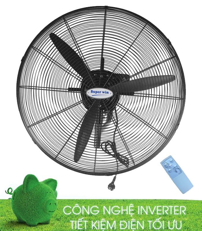 Quạt treo công nghiêp Inverter Super Win QT65-IN - Có Remote - 185W