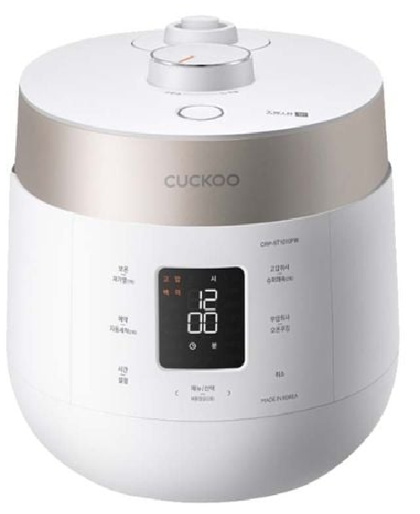 Nồi cơm điện tử áp suất kép Cuckoo CRP-ST0610FG Xám 1.08L