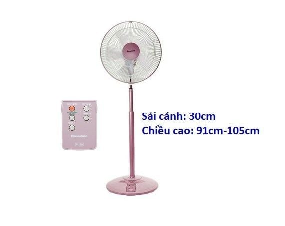 Quạt lửng Panasonic F-308NHB / F-308NHP - remote