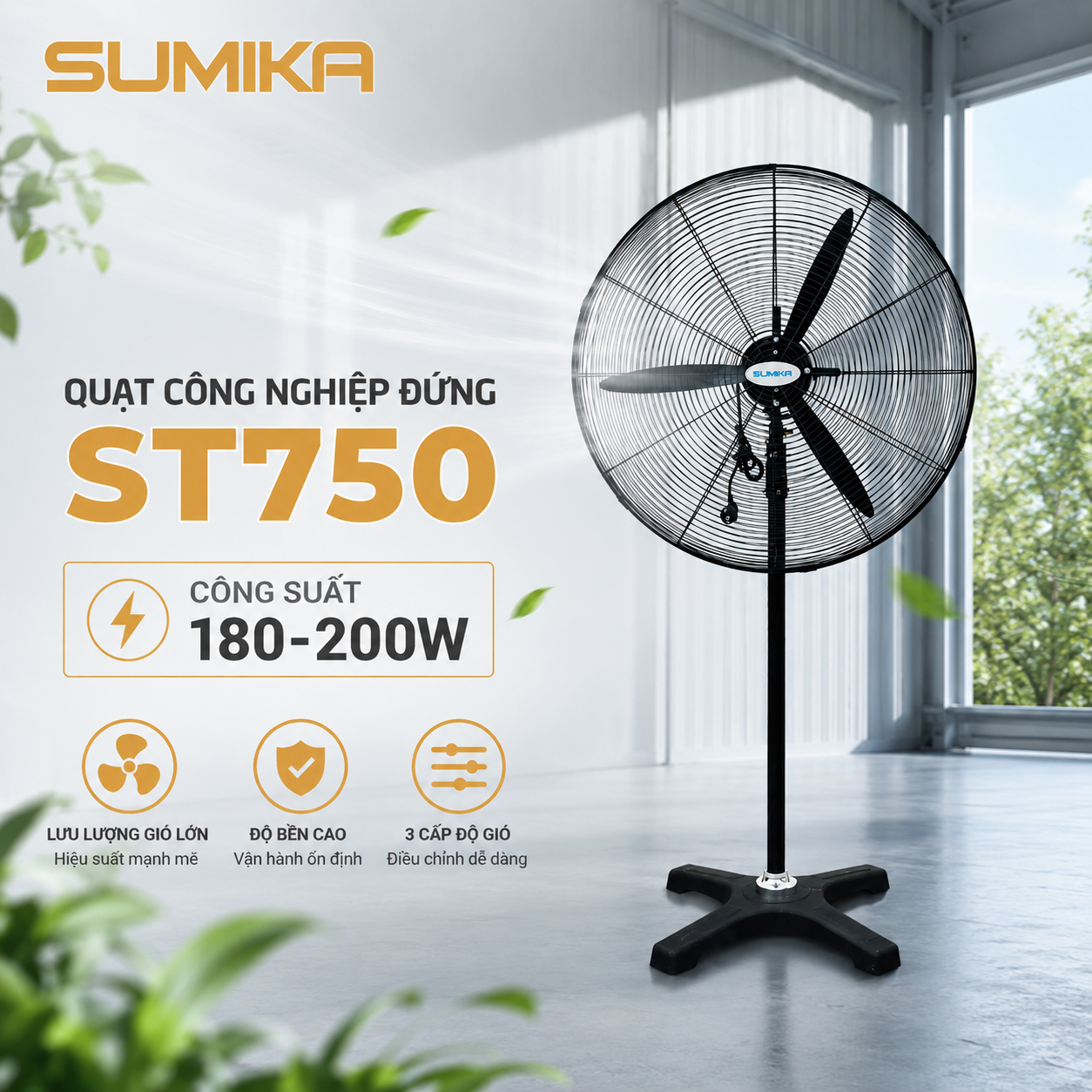 QUẠT CÔNG NGHIỆP SUMIKA ST750