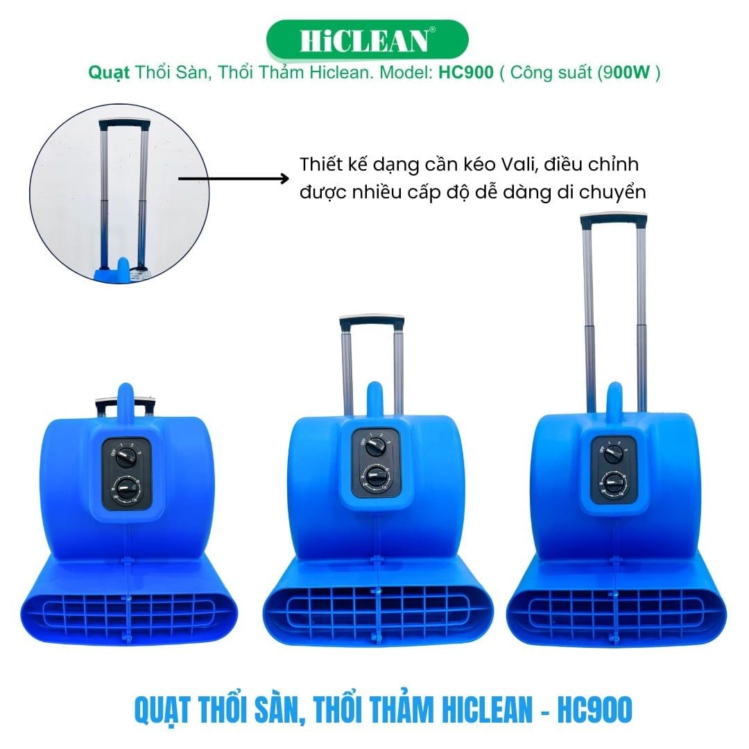 Máy thổi khí làm khô sàn công nghiệp Hiclean. Model: HC900