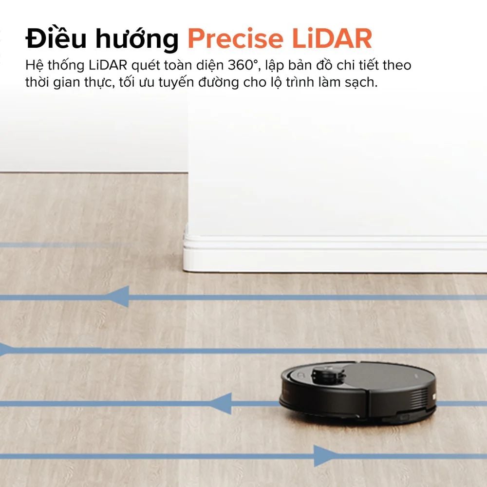 Robot hút bụi lau nhà Roborock Q10VF (Q10VF52-00) Đen