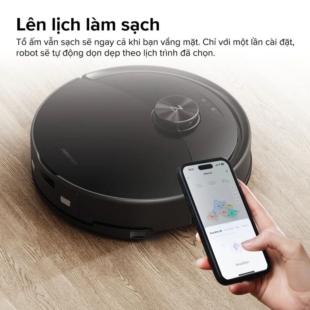 Robot hút bụi lau nhà Roborock Q10VF (Q10VF52-00) Đen