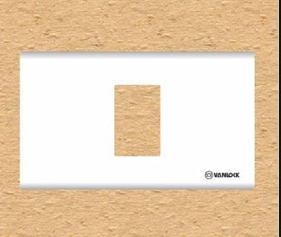 Mặt 1 lỗ cho công tắc ổ cắm Sino S18CC1X màu trắng