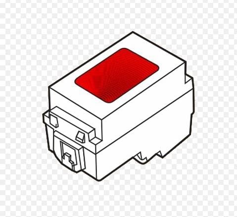 Hạt đèn báo đỏ Sino S18CCNRD dạng mô-đun dòng S18CC