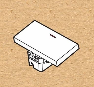 Công tắc 2 chiều cỡ lớn Sino S18CCM/L dạng mô-đun màu trắng