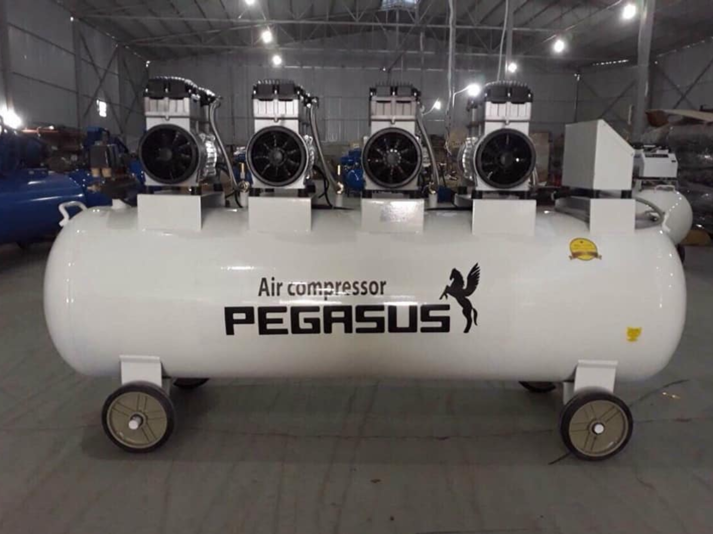 MÁY NÉN KHÍ KHÔNG DẦU GIẢM ÂM PEGASUS TM-OF1100X4-500L