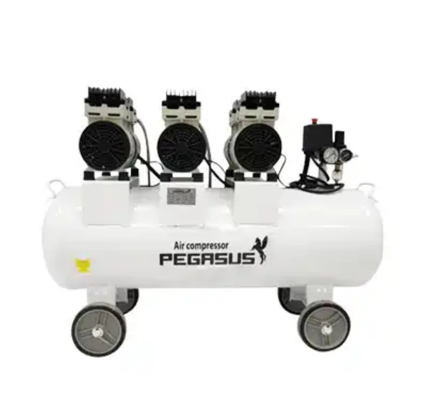 MÁY NÉN KHÍ KHÔNG DẦU,GIẢM ÂM PEGASUS TM-OF750x3- 70L