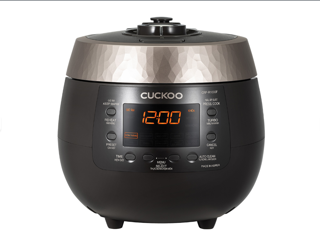 Nồi cơm điện tử áp suất Cuckoo CRP-R1000F/BKGBCRVNCV 1.8L