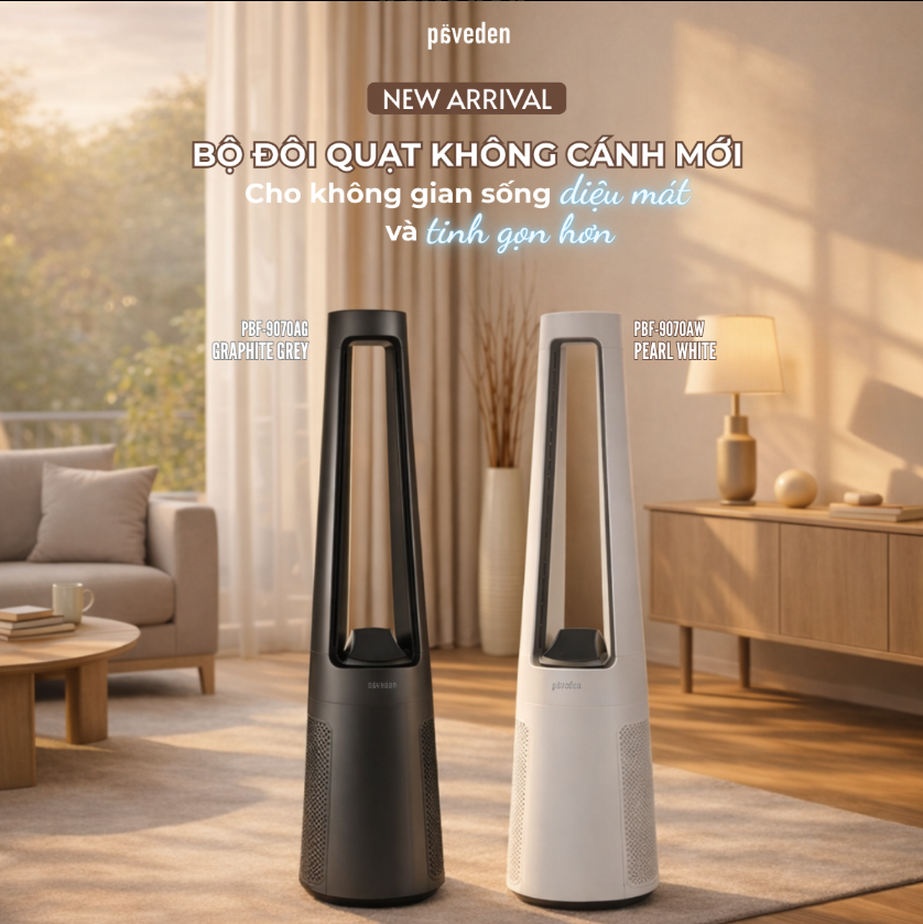 Quạt không cánh Paveden PBF-9070AG/AW
