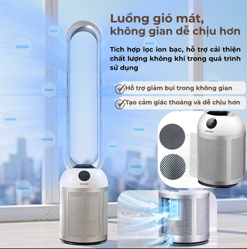 Quạt không cánh Paveden PBF-307S-DC