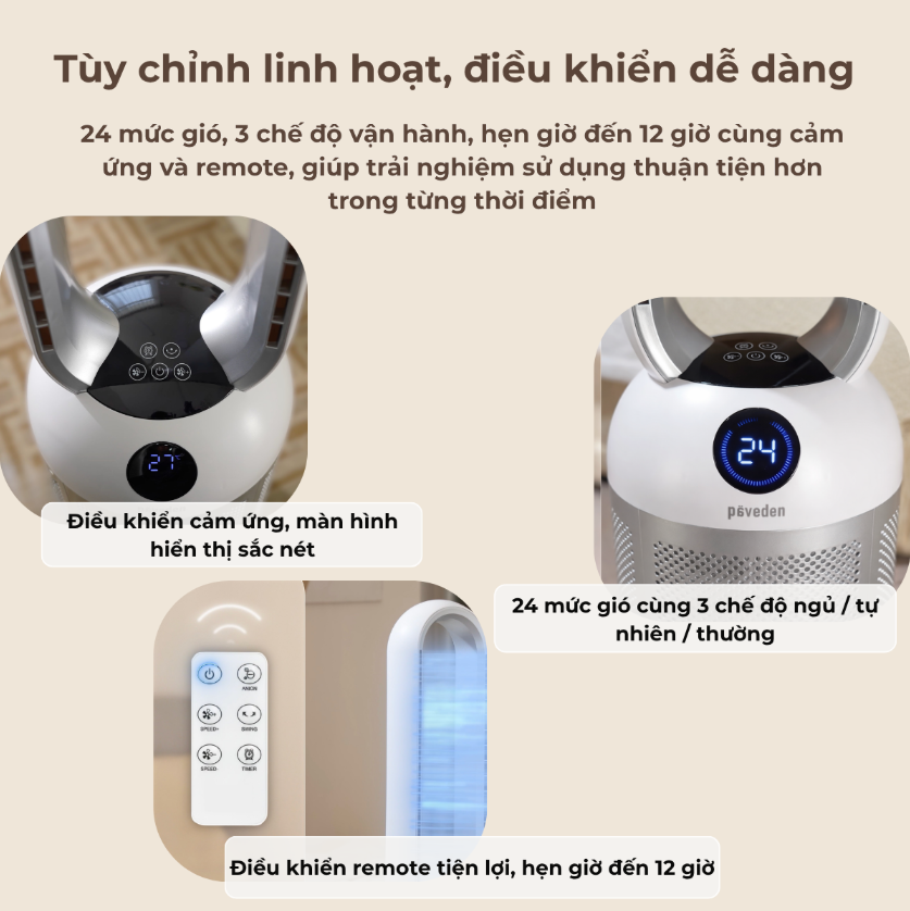 Quạt không cánh Paveden PBF-307S-DC