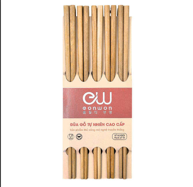 Bộ 10 đũa gỗ Eonwon EW-001