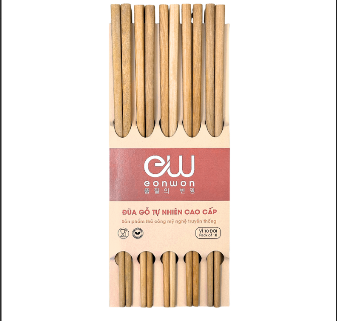 Bộ 10 đũa gỗ Eonwon EW-001