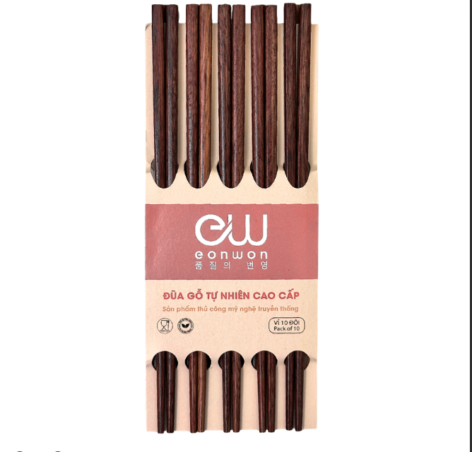 Bộ 10 đũa gỗ Eonwon EW-001