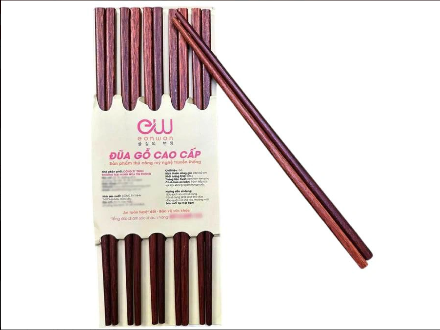 Bộ 10 đũa gỗ Eonwon cao cấp EW-002