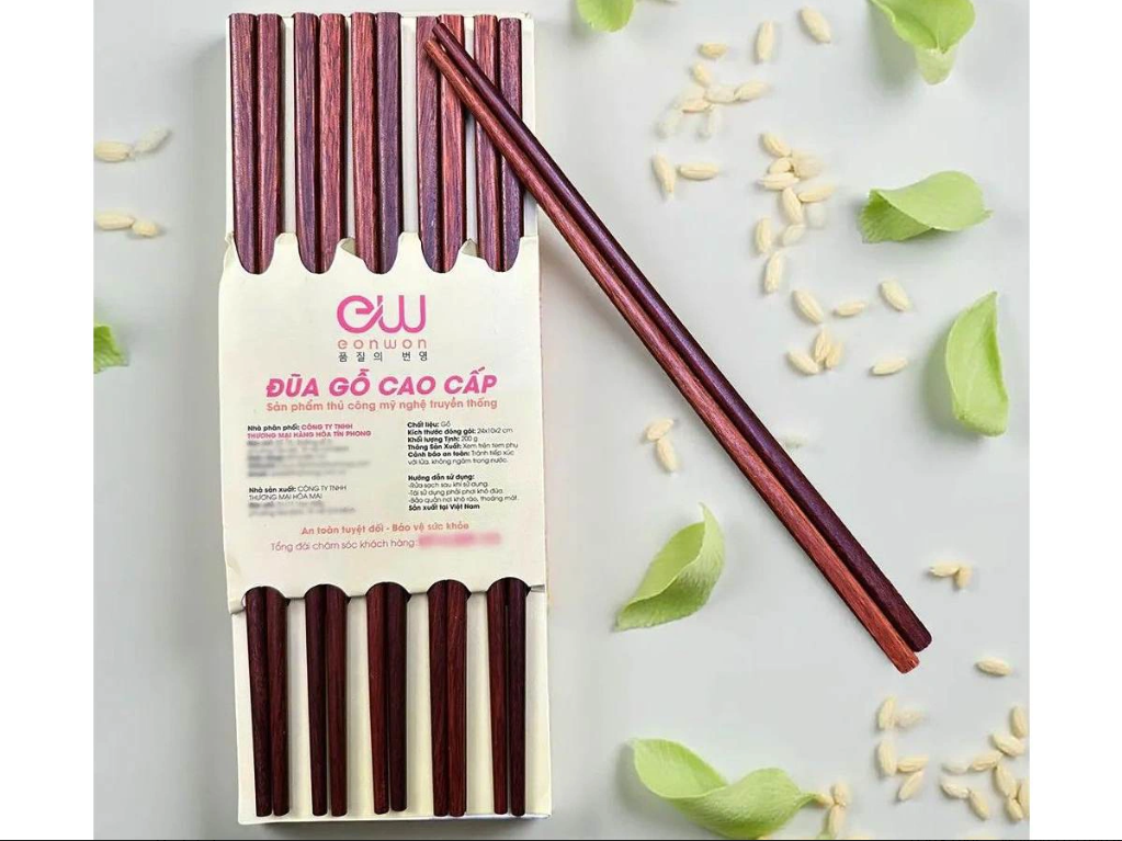 Bộ 10 đũa gỗ Eonwon cao cấp EW-002