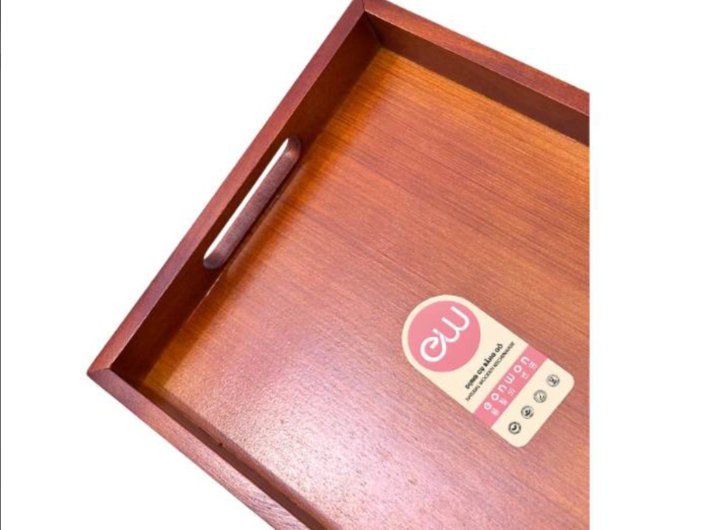Khay trà gỗ chữ nhật Eonwon DC-EW304 (23x30cm)
