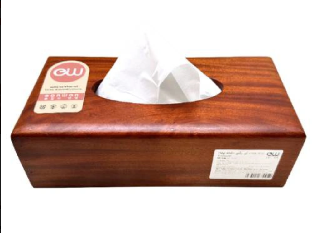 Hộp khăn giấy gỗ chữ nhật Eonwon DC-EW306
