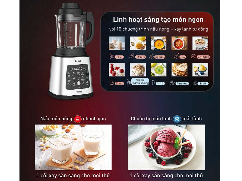 Máy làm sữa hạt sinh tố Tefal BL83SD66 1400W