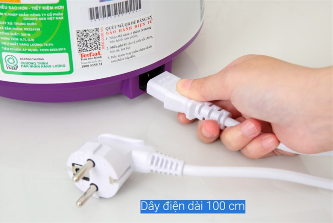 Nồi cơm điện cơ mini Tefal RK224168 - 0.7L - 300W