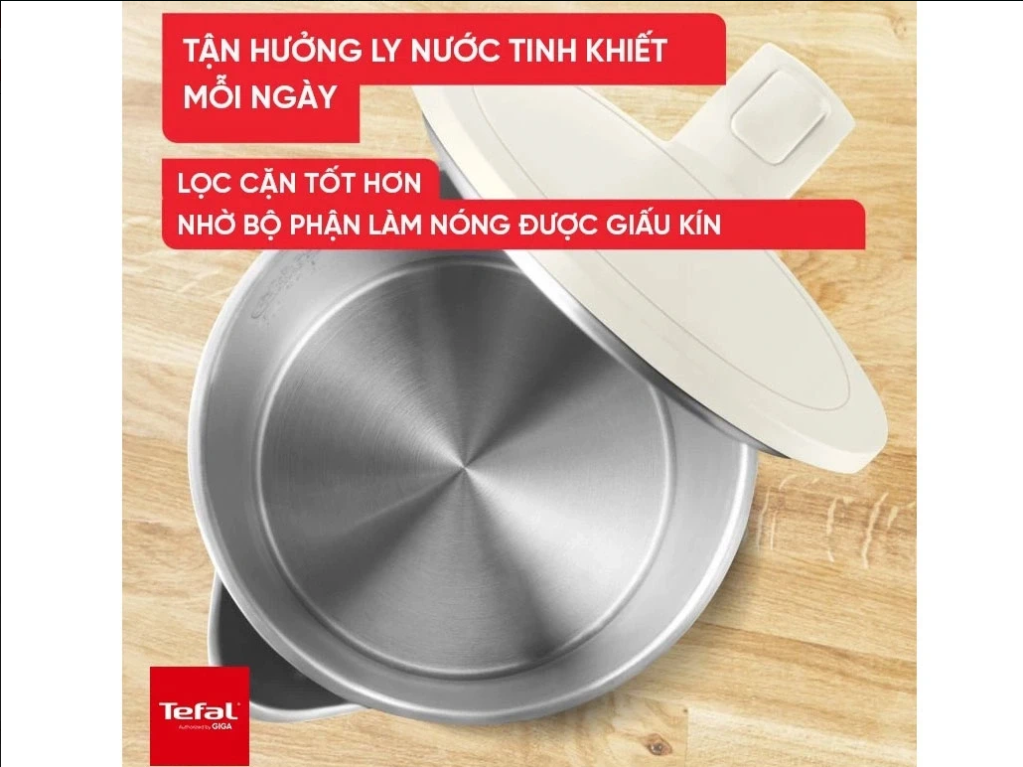 Ấm siêu tốc Tefal KO140AE0 Trắng / KO1408E0 Đen