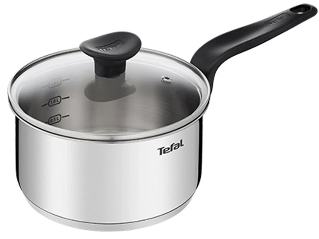 Nồi cán dài quánh inox Tefal Primary 16cm 1.5L (E3082235)/18cm 2.1L (E3082375)