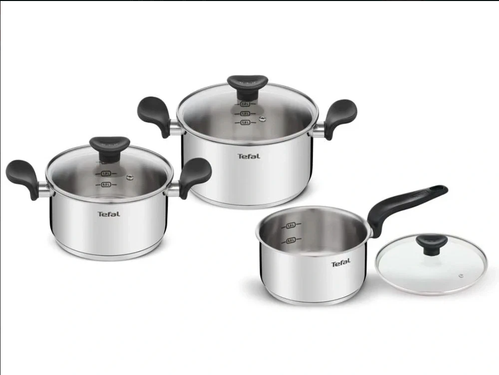Bộ nồi inox Tefal Primary 16/18/20cm (E308S674)