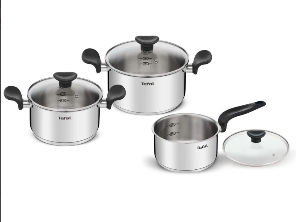 Bộ Nồi Inox Tefal Primary 3 Món 16/20/24cm E3086S74