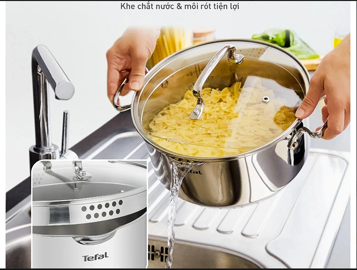Bộ 5 nồi Inox Tefal Duetto Plus G719SA74
