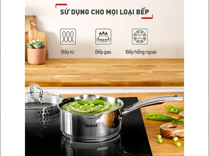 Bộ 5 nồi Inox Tefal Duetto Plus G719SA74