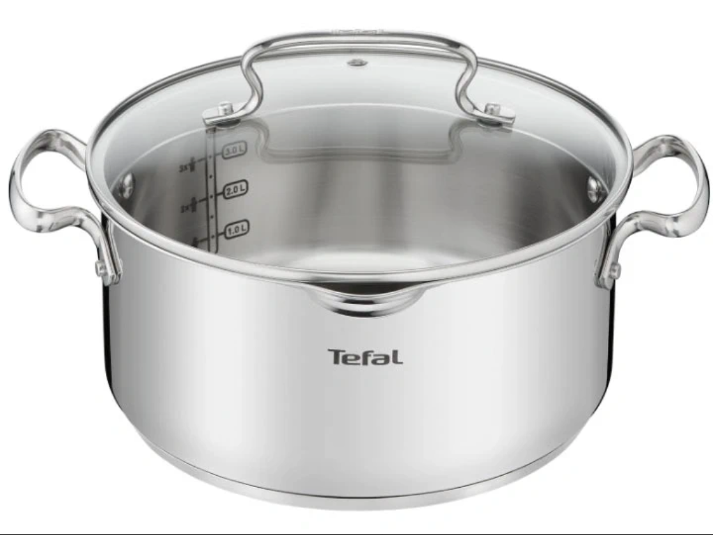 Nồi inox nắp kính Tefal Duetto Plus 22cm (G7197955/G7197956)/ 24cm (G7194655/G7194656) /28cm (G7196455/G7196456)