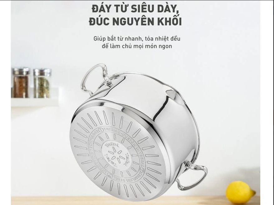 Nồi inox nắp kính Tefal Duetto Plus 22cm (G7197955/G7197956)/ 24cm (G7194655/G7194656) /28cm (G7196455/G7196456)