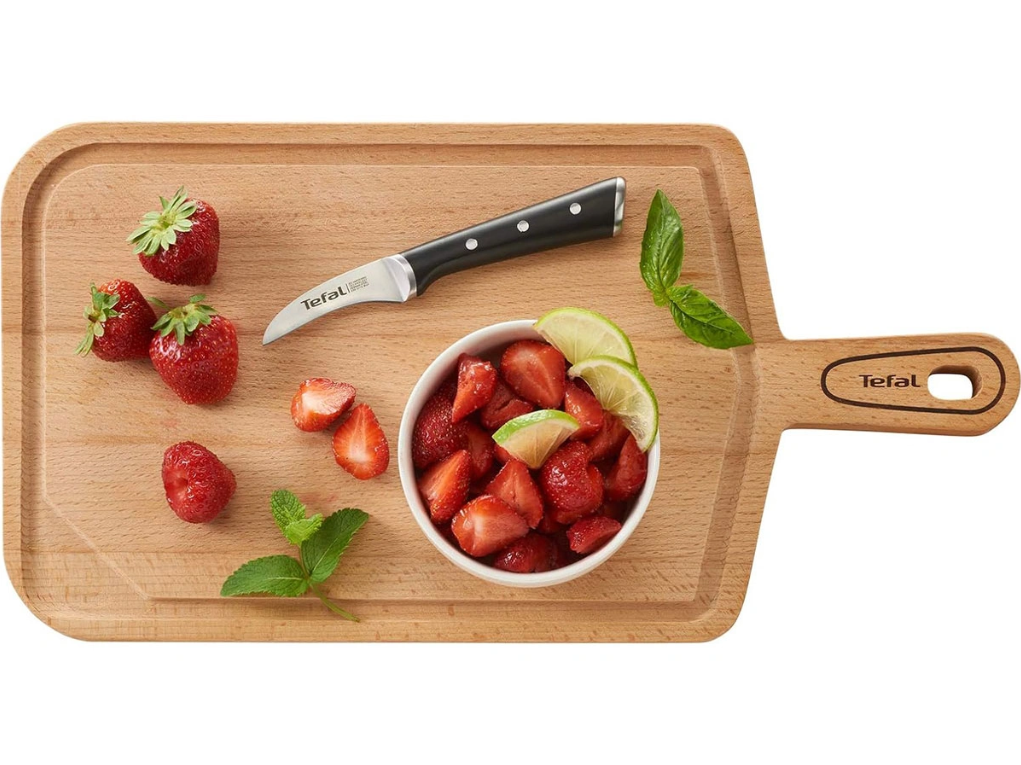 Bộ dao kéo 7 món và kệ gỗ Tefal Ice Force K232S714