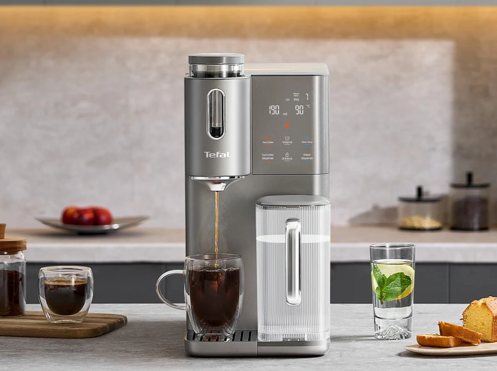 Máy lọc nước nóng, lạnh, pha trà, cafe Tefal Pure Water Plus BR653BY0
