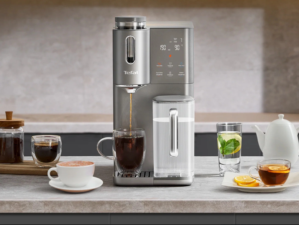 Máy lọc nước nóng, lạnh, pha trà, cafe Tefal Pure Water Plus BR653BY0
