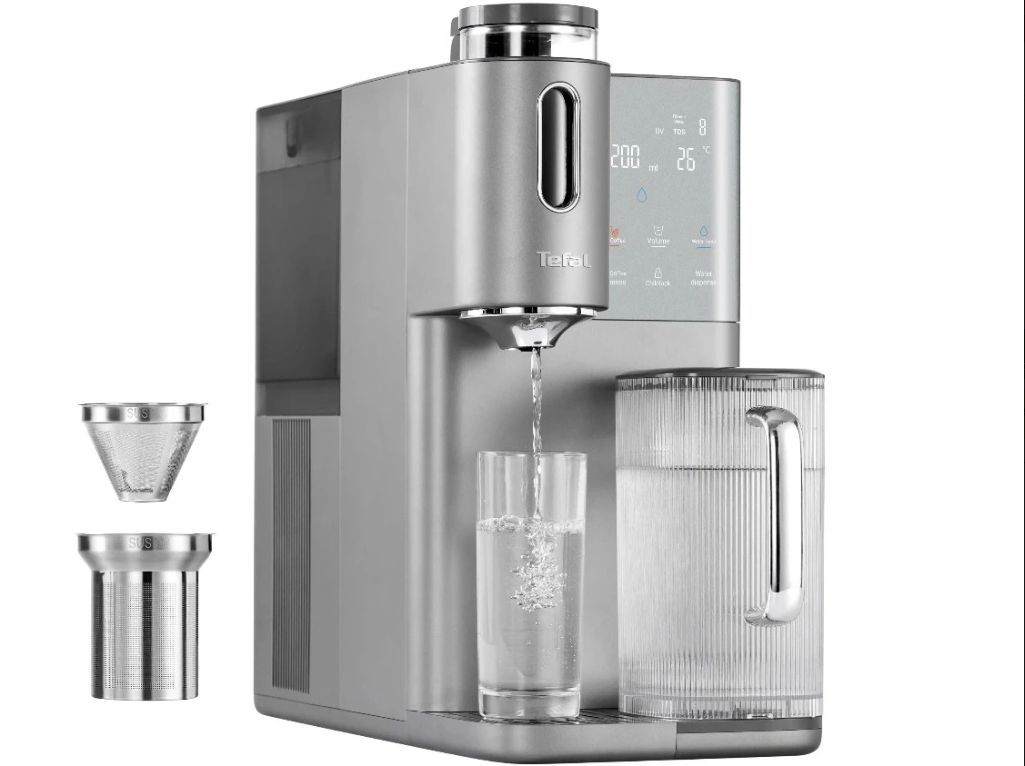 Máy lọc nước nóng, lạnh, pha trà, cafe Tefal Pure Water Plus BR653BY0