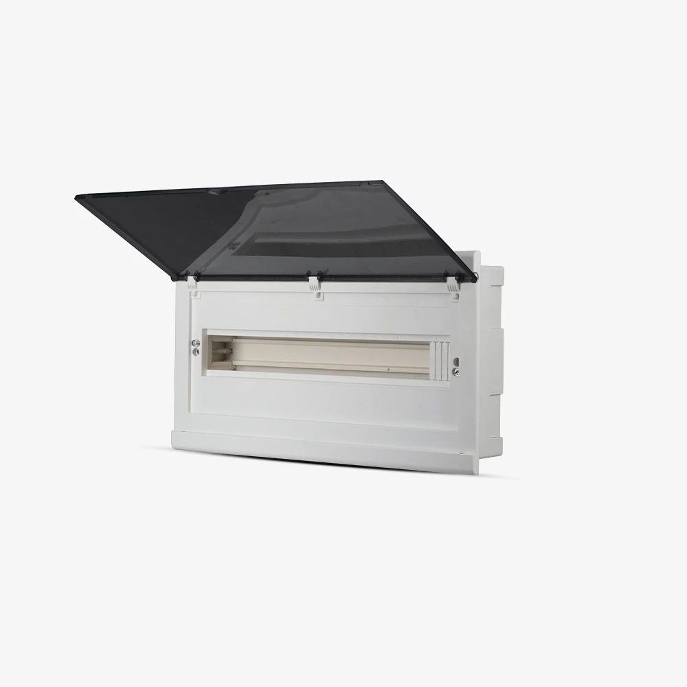 Tủ aptomat âm tường nhựa Rạng Đông TAT01-22 tối đa 22 module 18mm