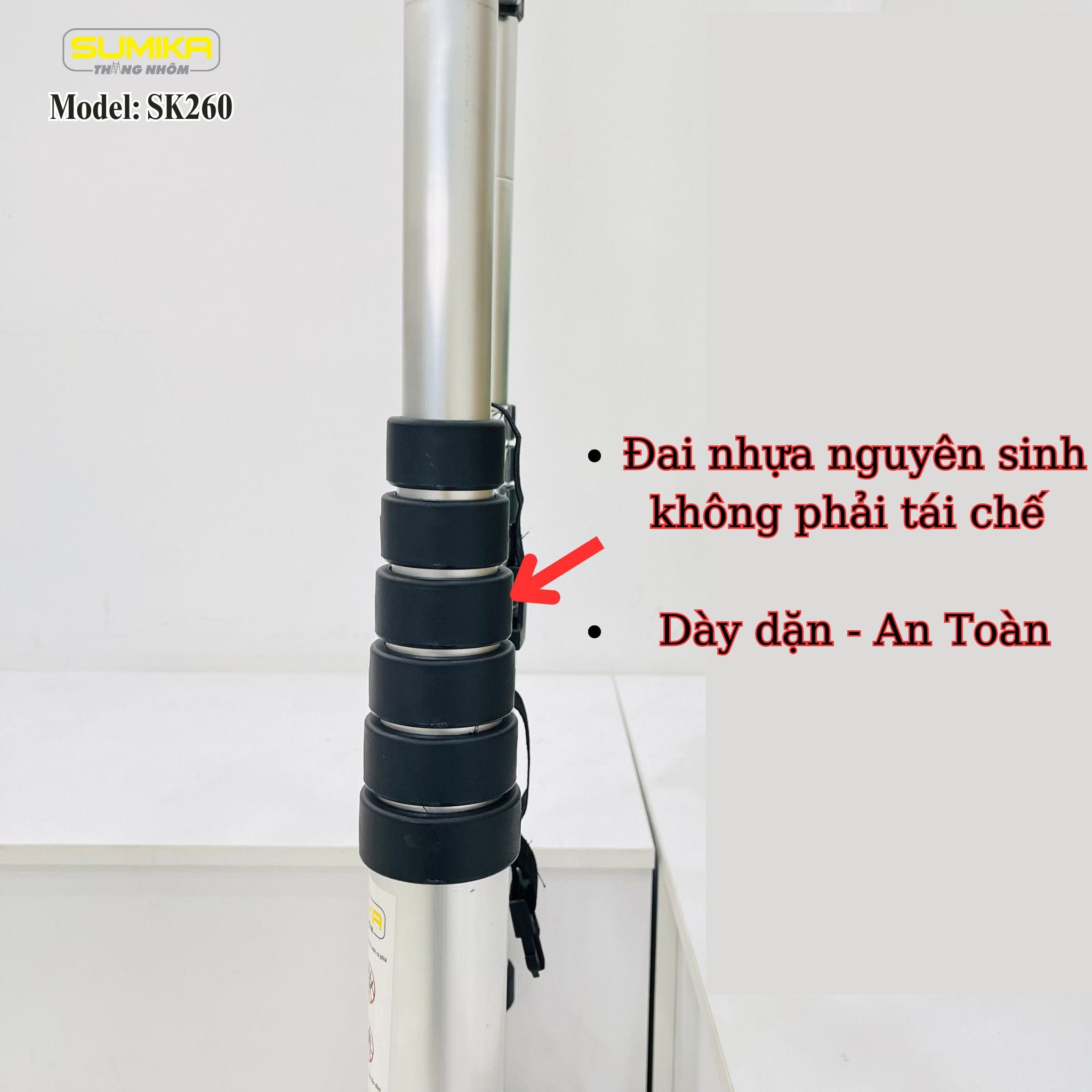 Thang Nhôm Rút Đơn Sumika SK260