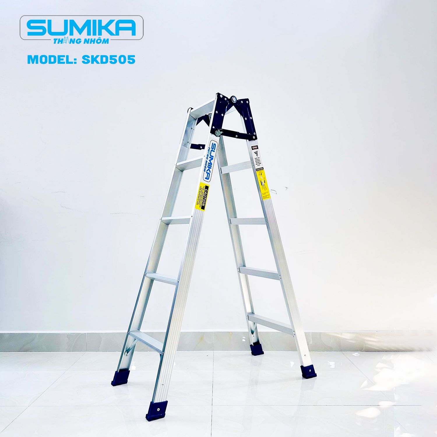 Thang nhôm xếp chữ A Sumika SKD505, chiều cao 1.5M+1.5M