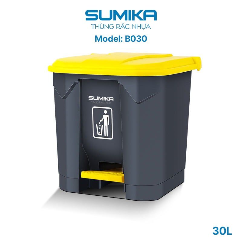 Thùng Rác Nhựa Đạp Chân SUMIKA B030