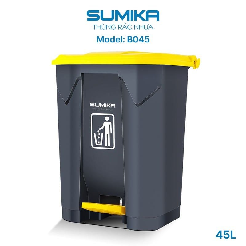 Thùng Rác Nhựa Đạp Chân SUMIKA B045