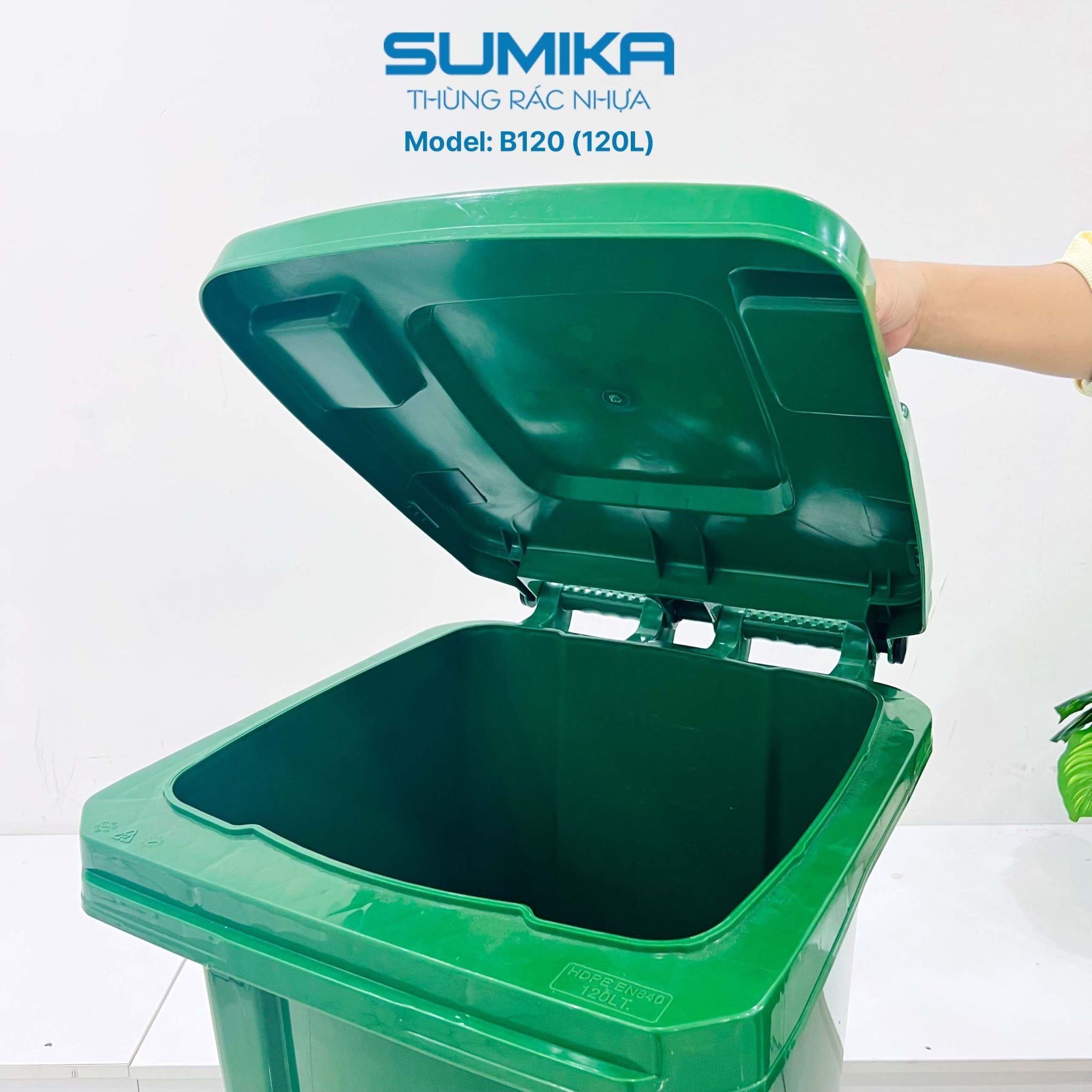 Thùng Rác Nhựa Công Nghiệp SUMIKA B120