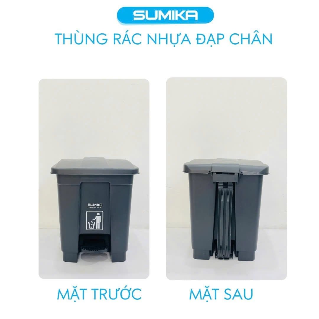 Thùng Rác Nhựa Đạp Chân SUMIKA B15