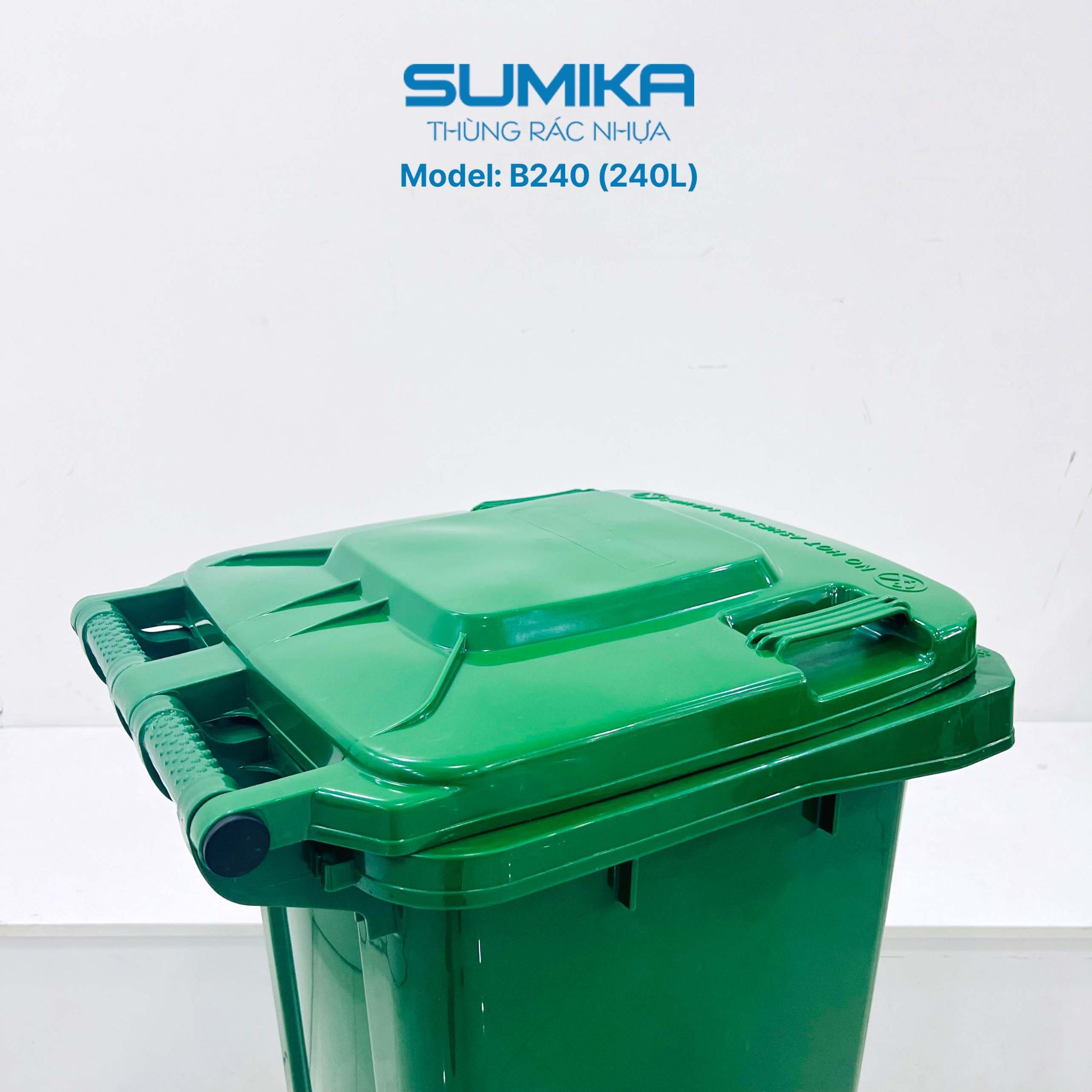 Thùng rác nhựa 240L lít. Model: B240