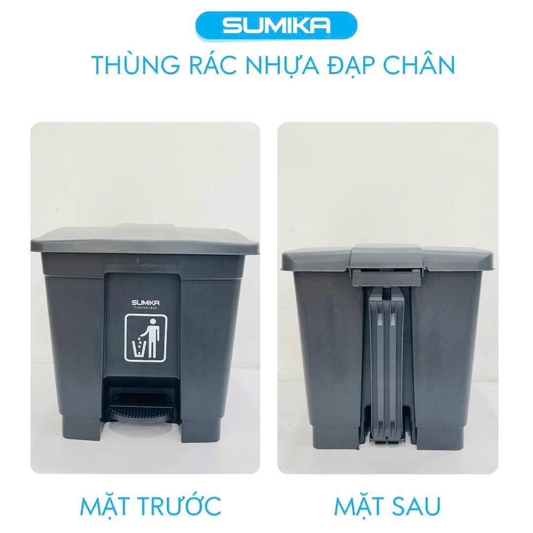 Thùng Rác Nhựa Đạp Chân SUMIKA B25