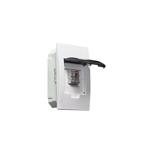 Tủ điện nhựa âm tường Sino E4FC2/4LA 2-4 module lắp MCB, RCCB