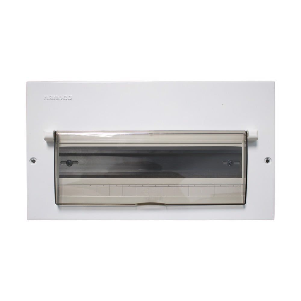 Tủ điện âm tường vỏ kim loại 10-14 modules Nanoco NDP114