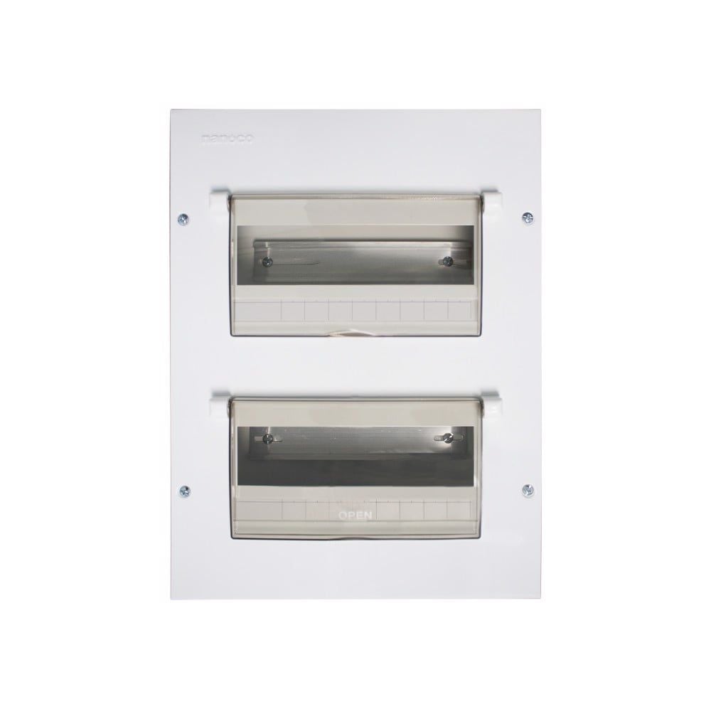 Tủ điện âm tường vỏ kim loại 18-26 modules Nanoco NDP126