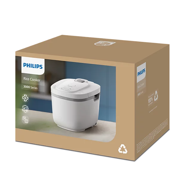 Nồi cơm điện tử Philips HD4717/30 1.8L, công suất 936W, 15 chế độ nấu